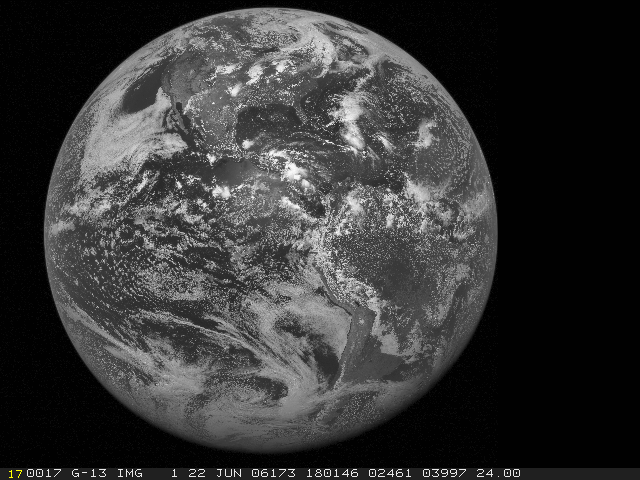GOES-13 Full-Disk visible image
