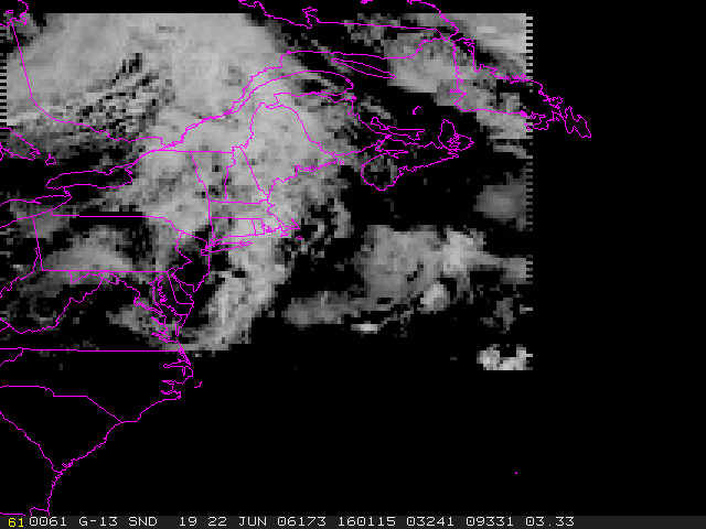 first GOES-13 Sounder image