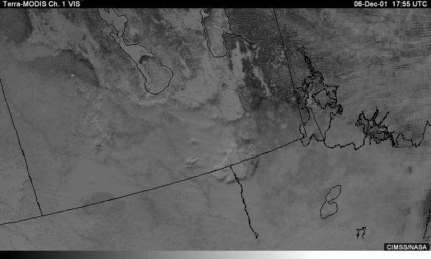 Vis image over Manitoba and the northern U.S.