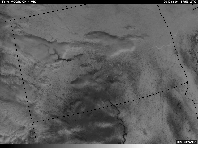 Vis image over North Dakota