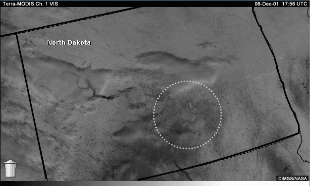 Vis image with question area indicated