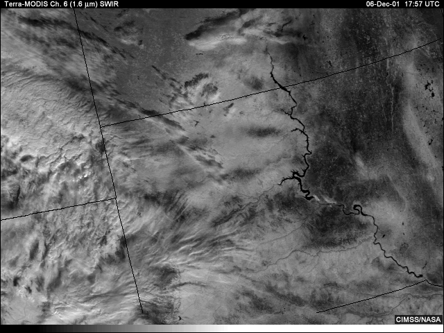 SWIR 1.6-micrometer image over South Dakota