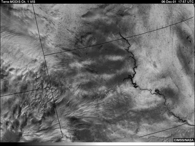 Vis image over South Dakota