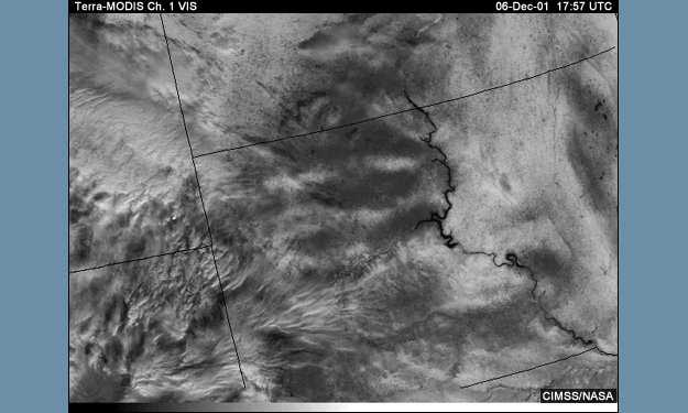 Vis image over South Dakota