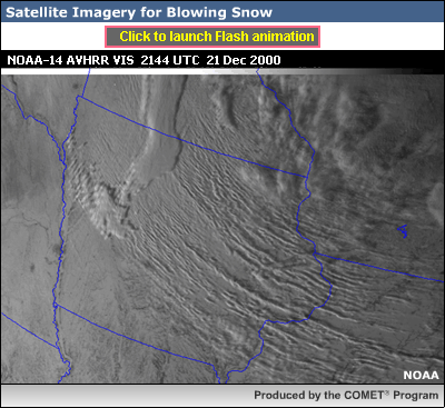 Screen shot of Flash animation for fading betwen satellite imagery