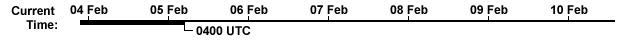The current time is 04 UTC on 05 February